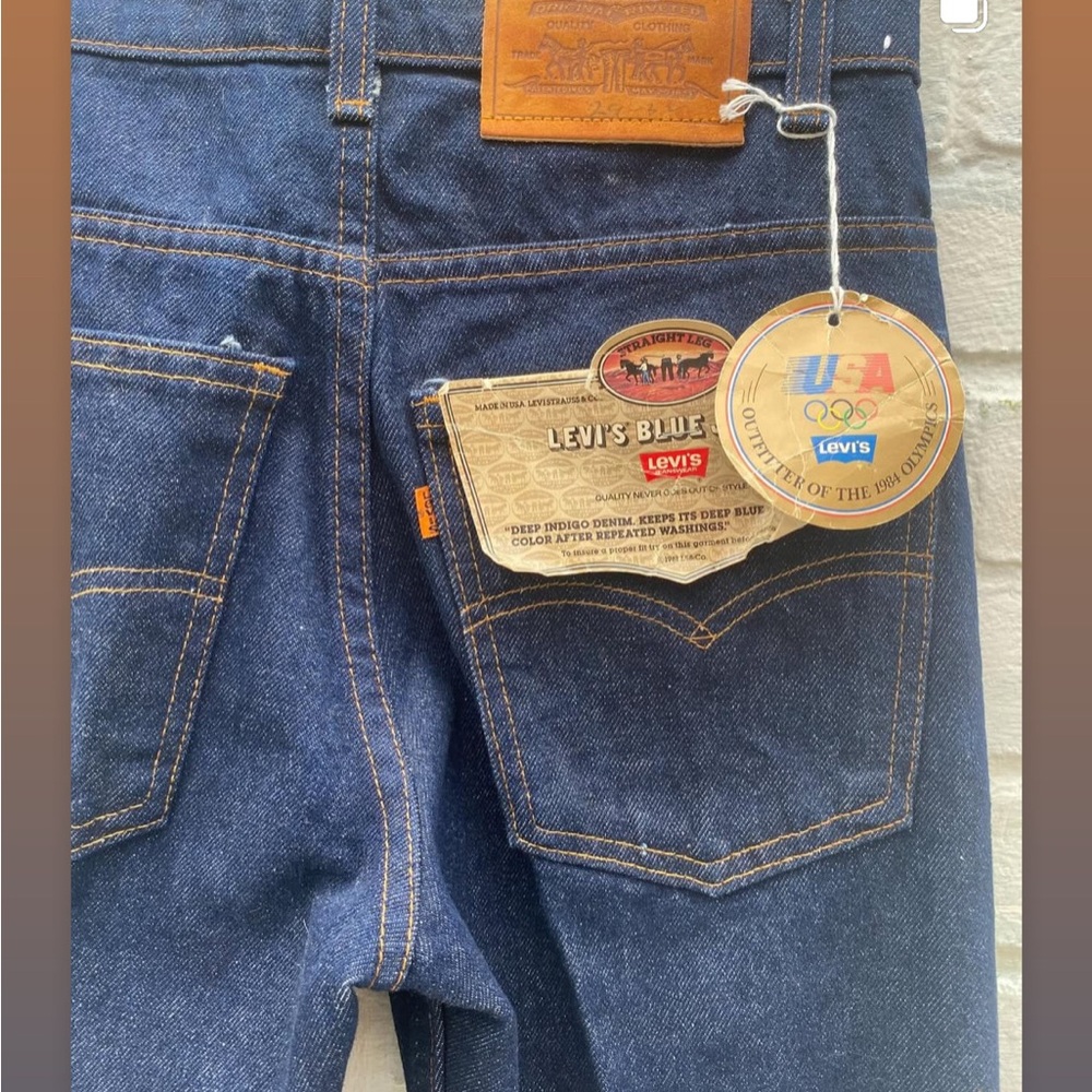 Levi's straight jeans Olympic outfit 1984 dead stock vintage